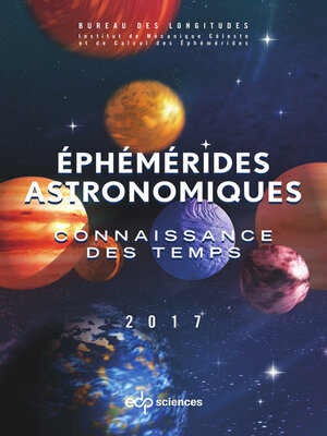 cover image of Ephémérides astronomiques 2017